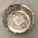Pair of  Early Victorian Silver Bottle Coasters