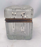 French  Belle Epoque Crystal  Casket, with Bronze Mounts