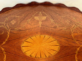 Edwardian Inlaid Mahogany Oval Tray