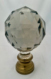 Cut Crystal Boule d'Escalier, French Staircase Finial 19th C.