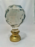 Cut Crystal Boule d'Escalier, French Staircase Finial 19th C.