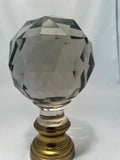 Cut Crystal Boule d'Escalier, French Staircase Finial 19th C.