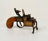 Alfred Dunhill 'Tinder Pistol' Table Lighter, Oak & Brass, Circa 1920