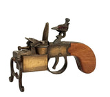 Alfred Dunhill 'Tinder Pistol' Table Lighter, Oak & Brass, Circa 1920