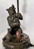 Pair Antique Candlesticks modelled as Performing Bears