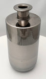 Bitossi Vase: Metallic Silver Chrome