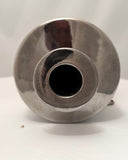 Bitossi Vase: Metallic Silver Chrome