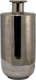 Bitossi Vase: Metallic Silver Chrome