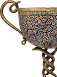19th Century Kashmiri Enamelled Gilt Brass Cup