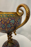 19th Century Kashmiri Enamelled Gilt Brass Cup