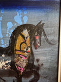 Nasser Ovissi Black Stallion 1989 Oil on Canvas