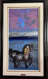 Nasser Ovissi Black Stallion 1989 Oil on Canvas