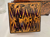Early Victorian Penwork Tea Caddy