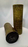 Pair of Marcello Fantoni Green Glazed Cylinder Vases