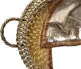 A Parcel-Gilt Silver Trompe L'oeil Bread Basket, Khlebnikov, Moscow, 1882