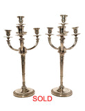Pair of French Empire Candelabra Jean-Philippe Baptiste Huguet Paris 1800-1809