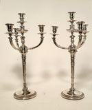 Pair of French Empire Candelabra Jean-Philippe Baptiste Huguet Paris 1800-1809