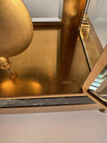 French Empire Style Gilt bronze and Green Marble Mantel Clock