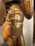 "Florentine Singer" Bronze Figure by P Dubois 1865