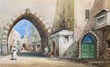 Noel H. Leaver A Gateway in Syria Painting, Orientalist, 20th Century, Signed