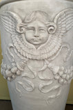 Italian LXVI style Carved Carrara Marble Umbrella Stand and Stick Stand
