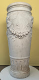 Italian LXVI style Carved Carrara Marble Umbrella Stand and Stick Stand