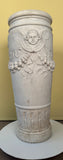 Italian LXVI style Carved Carrara Marble Umbrella Stand and Stick Stand