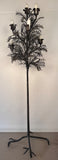 Wrought Iron Candelabrum Tree Design, Mid Century, Seven Candle Holder