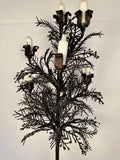 Wrought Iron Candelabrum Tree Design, Mid Century, Seven Candle Holder