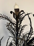 Wrought Iron Candelabrum Tree Design, Mid Century, Seven Candle Holder