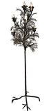 Wrought Iron Candelabrum Tree Design, Mid Century, Seven Candle Holder