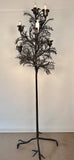 Wrought Iron Candelabrum Tree Design, Mid Century, Seven Candle Holder