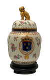 Samson Ginger Jar with Cover, Hand-Painted Porcelain, Chinese Style