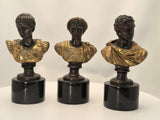 Italian Bronze Busts of Roman Emperors, Early 20th Century