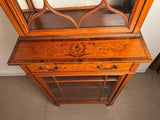 Edwardian Inlaid Satinwood Display Cabinet by Edwards & Roberts