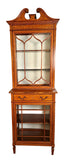 Edwardian Inlaid Satinwood Display Cabinet by Edwards & Roberts