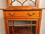 Edwardian Inlaid Satinwood Display Cabinet by Edwards & Roberts