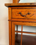 Edwardian Inlaid Satinwood Display Cabinet by Edwards & Roberts