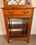 Edwardian Inlaid Satinwood Display Cabinet by Edwards & Roberts