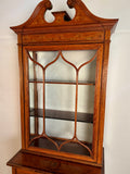 Edwardian Inlaid Satinwood Display Cabinet by Edwards & Roberts