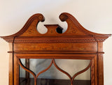 Edwardian Inlaid Satinwood Display Cabinet by Edwards & Roberts