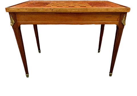 Louis XVI  Walnut Tric Trac Games Table