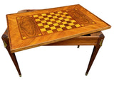 Louis XVI  Walnut Tric Trac Games Table