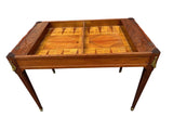 Louis XVI  Walnut Tric Trac Games Table