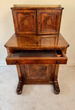 Victorian Figured Walnut Ladies Writing Bureau or Bonheur de Jour