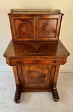Victorian Figured Walnut Ladies Writing Bureau or Bonheur de Jour