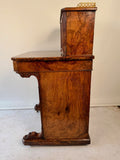 Victorian Figured Walnut Ladies Writing Bureau or Bonheur de Jour