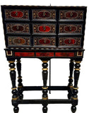 A Mid 17th. Century Flemish Antwerp Cabinet On Stand