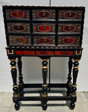 A Mid 17th. Century Flemish Antwerp Cabinet On Stand