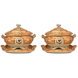 Pair of Worcester Soup Tureens